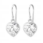 Heart - 925 Sterling Silver Earrings with CZ SD6457