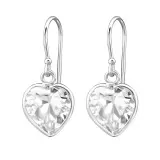 Heart - 925 Sterling Silver Earrings with CZ SD6457