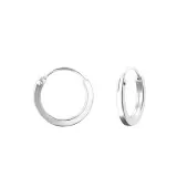 12mm Round - 925 Sterling Silver Hoop Earrings SD22687