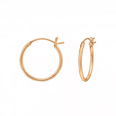 16mm - 925 Sterling Silver Hoop Earrings SD47299