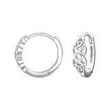 Celtic, Symbol - 925 Sterling Silver Huggies SD49528