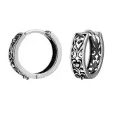Filigree - 925 Sterling Silver Huggies SD49706