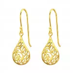 Tear Drop - 925 Sterling Silver Simple Earrings SD21798