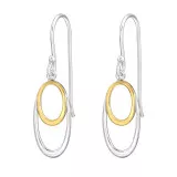 Oval - 925 Sterling Silver Simple Earrings SD49709