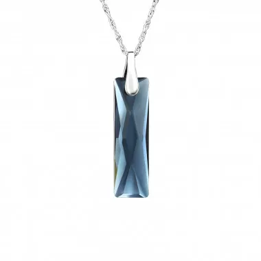 Rectangle - 925 Sterling Silver Necklaces with Stones SD27737