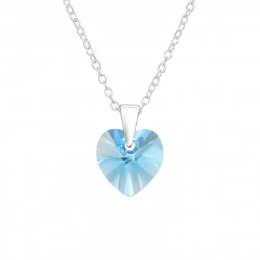 Heart - 925 Sterling Silver Necklaces with Stones SD46729