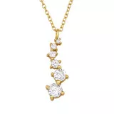 1.4Mm To 4mm Round - 925 Sterling Silver Necklaces with Stones SD48256