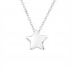 Star - 925 Sterling Silver Silver Necklaces SD17073