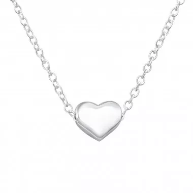 Heart - 925 Sterling Silver Silver Necklaces SD17452