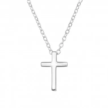 Cross - 925 Sterling Silver Silver Necklaces SD18463