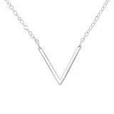 Plain Inline - 925 Sterling Silver Silver Necklaces SD22350