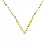 Plain Inline - 925 Sterling Silver Silver Necklaces SD22351