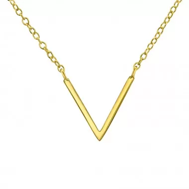 Plain Inline - 925 Sterling Silver Silver Necklaces SD22351