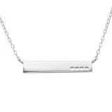 Heart Inline - 925 Sterling Silver Silver Necklaces SD22361