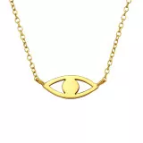 Eye Inline - 925 Sterling Silver Silver Necklaces SD22365