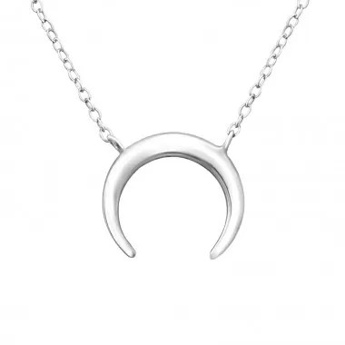 Moon - 925 Sterling Silver Silver Necklaces SD29932