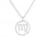 Virgo Zodiac Sign - 925 Sterling Silver Silver Necklaces SD36710