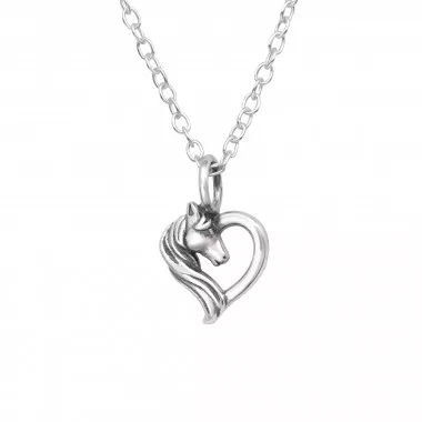 Horse Lover - 925 Sterling Silver Silver Necklaces SD43666