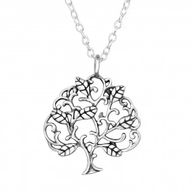 Tree Of Life - 925 Sterling Silver Silver Necklaces SD46488