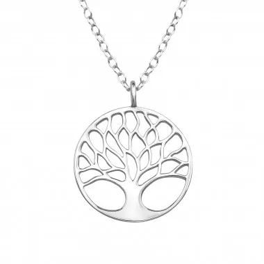 Tree Of Life - 925 Sterling Silver Silver Necklaces SD49032
