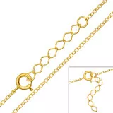 Cable Chain 43.6 cm - 925 Sterling Silver Chain Alone SD48684
