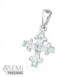 Cross - 925 Sterling Silver Pendants with CZ SD15596