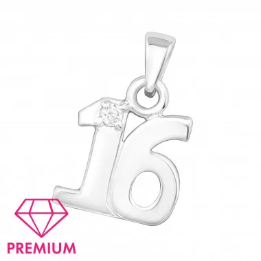 16 - 925 Sterling Silver Pendants with CZ SD3202