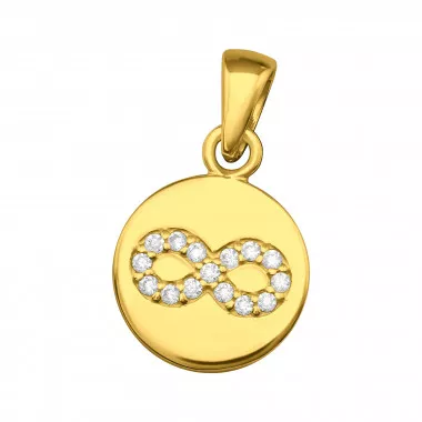Infinity - 925 Sterling Silver Pendants with CZ SD46553