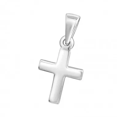 Slim cross - 925 Sterling Silver Simple Pendants SD6373