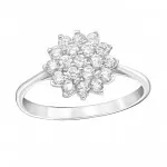 Flower - 925 Sterling Silver Rings with CZ SD15453