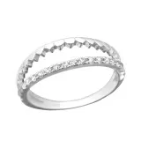 Hearts - 925 Sterling Silver Rings with CZ SD22405