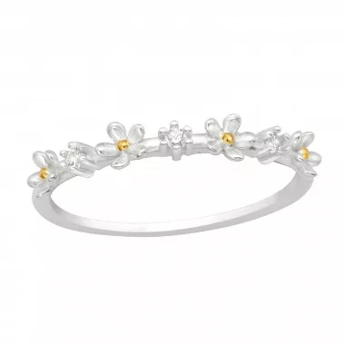 Daisies - 925 Sterling Silver Rings with CZ SD46328