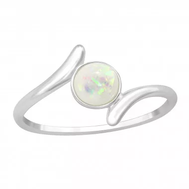 Bypass - 925 Sterling Silver Rings with CZ SD46350