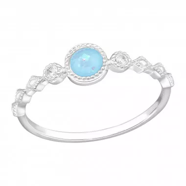 Geometrical - 925 Sterling Silver Rings with CZ SD47213