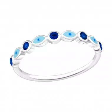 Evil Eye - 925 Sterling Silver Rings with CZ SD47914