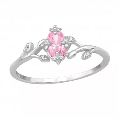 Flower Marquise - 925 Sterling Silver Rings with CZ SD49670