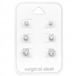 Heart - 316L Surgical Grade Stainless Steel Steel Jewelry Sets SD28565
