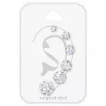 Graduated Cz Studs - 316L Surgical Grade Stainless Steel Steel Jewelry Sets SD30488
