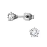 4mm Star - 316L Surgical Grade Stainless Steel Stainless Steel Ear studs SD48288