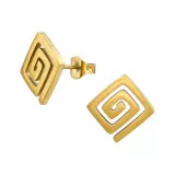 Square Coil - 316L Surgical Grade Stainless Steel Stainless Steel Ear studs SD48829
