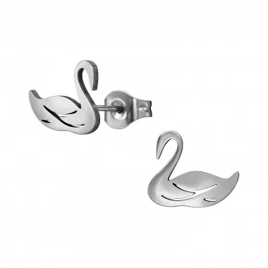 Swans - 316L Surgical Grade Stainless Steel Stainless Steel Ear studs SD48974