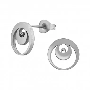 Open Moon - 316L Surgical Grade Stainless Steel Stainless Steel Ear studs SD49117