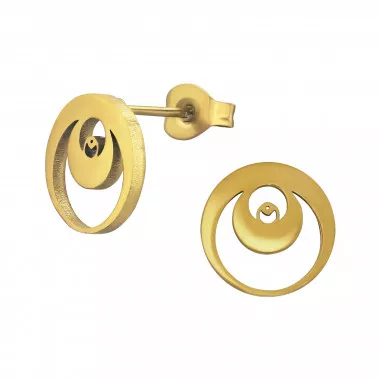 Open Moon - 316L Surgical Grade Stainless Steel Stainless Steel Ear studs SD49118