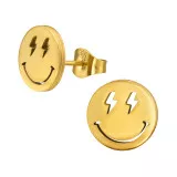 Smiley - 316L Surgical Grade Stainless Steel Stainless Steel Ear studs SD49448
