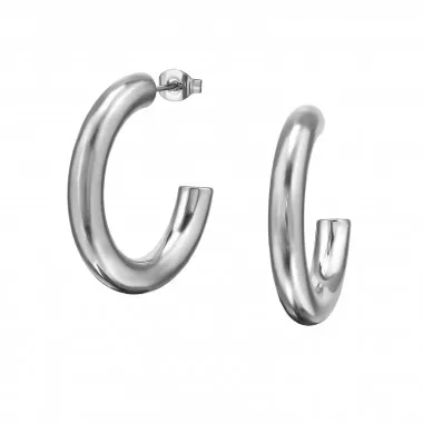 30mm Rounded Half Hoop - 316L Surgical Grade Stainless Steel Stainless Steel Ear studs SD49767