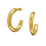 30mm Rounded Half Hoop - 316L Surgical Grade Stainless Steel Stainless Steel Ear studs SD49768