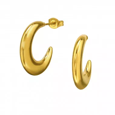 Half Hoop - 316L Surgical Grade Stainless Steel Stainless Steel Ear studs SD49778