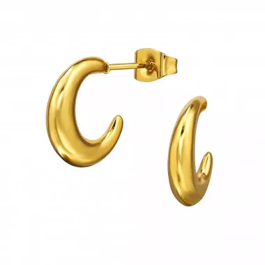 Half Hoop - 316L Surgical Grade Stainless Steel Stainless Steel Ear studs SD49780