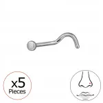 2mm Circle (20G) X5 - Titanium Titanium Nose Jewelry SD47741