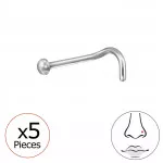 2mm Half Ball (20G) X5 - Titanium Titanium Nose Jewelry SD47745
